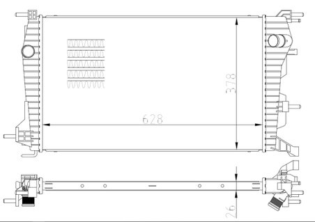 Radiator racire motor NRF 550004