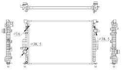 Radiator racire motor NRF 550006