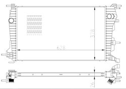 Radiator racire motor NRF 550004