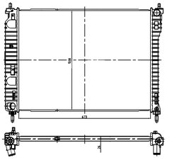 Radiator racire motor NRF 550013