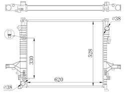 Radiator racire motor NRF 550019