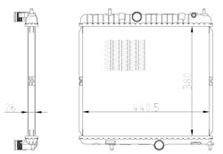 RADIATOR RACIRE MOTOR NRF 550021 - Compatibil cu CITROEN, DS, PEUGEOT