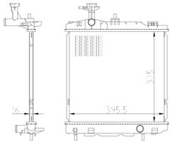 Radiator racire motor NRF 550022