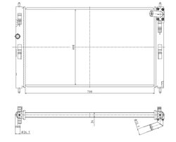 RADIATOR RACIRE MOTOR NRF 550023 - Compatibil cu CITROEN, MITSUBISHI, PEUGEOT