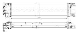Radiator racire motor NRF 550026