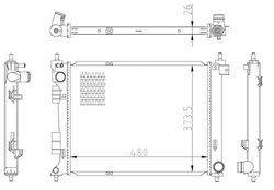 Radiator racire motor NRF 550033
