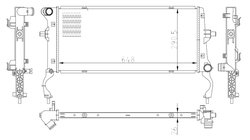 Radiator racire motor NRF 550034