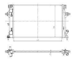 Radiator racire motor NRF 550035
