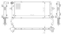 Radiator racire motor NRF 550034