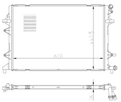 Radiator racire motor NRF 550089