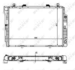 Radiator racire motor NRF 55316