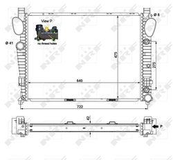 Radiator racire motor NRF 55325