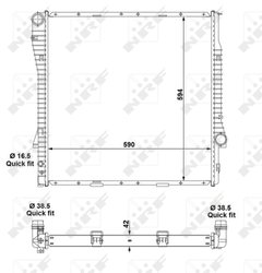 RADIATOR RACIRE MOTOR NRF 55328 - Compatibil cu BMW