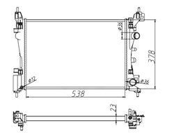 Radiator racire motor NRF 55341A