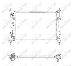 RADIATOR RACIRE MOTOR NRF 55341 - Compatibil cu OPEL, VAUXHALL