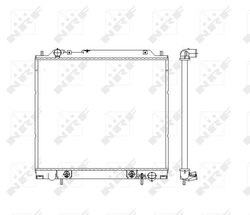 RADIATOR RACIRE MOTOR NRF 55343 - Compatibil cu MITSUBISHI