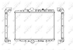RADIATOR RACIRE MOTOR NRF 55346 - Compatibil cu CITROEN, PEUGEOT