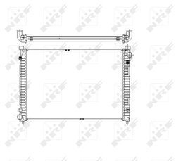 Radiator racire motor NRF 55444
