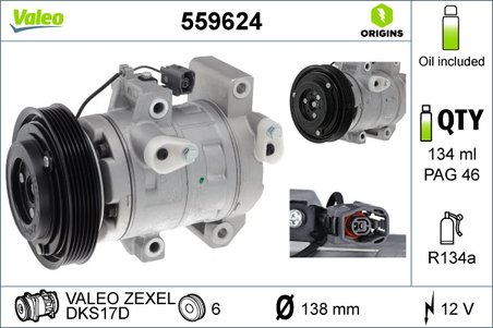 Compresor climatizare Valeo 559624
