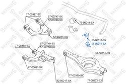 BIELETA STABILIZATOR STELLOX 56-00017-SX - Compatibil cu INFINITI, NISSAN