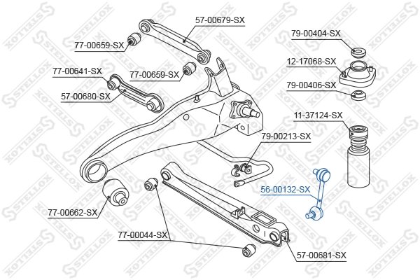 Bieleta stabilizator Stellox 56-00132-SX