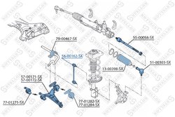 Bieleta stabilizator Stellox 56-00162-SX