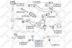 BIELETA STABILIZATOR STELLOX 56-00324-SX - Compatibil cu LEXUS, TOYOTA, TOYOTA (FAW)
