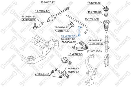 Bieleta stabilizator Stellox 56-00330-SX