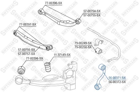 Bieleta stabilizator Stellox 56-00371-SX