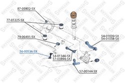 Bieleta stabilizator Stellox 56-00536-SX