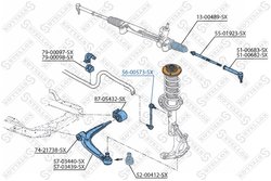 BIELETA STABILIZATOR STELLOX 56-00573-SX - Compatibil cu CADILLAC, FIAT, OPEL, SAAB