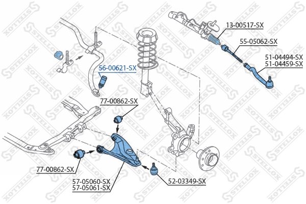 Bieleta stabilizator Stellox 56-00621-SX