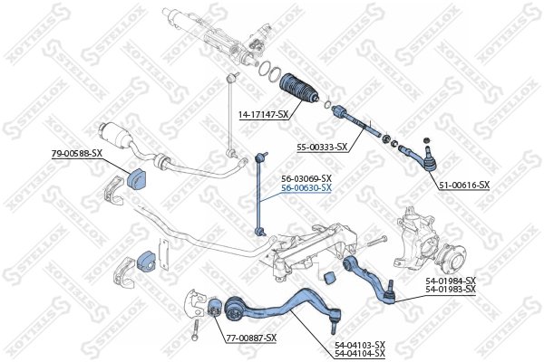 Bieleta stabilizator Stellox 56-00630-SX