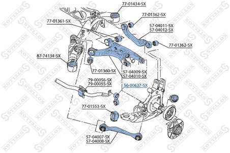 Bieleta stabilizator Stellox 56-00637-SX