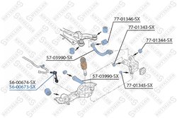 Bieleta stabilizator Stellox 56-00673-SX