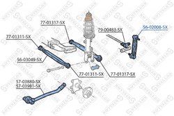 Bieleta stabilizator Stellox 56-02008-SX