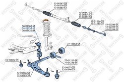 BIELETA STABILIZATOR STELLOX 56-02354-SX - Compatibil cu ALPINA, BMW