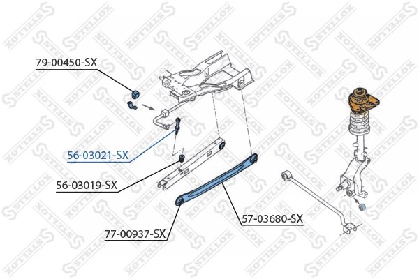 Bieleta stabilizator Stellox 56-03021-SX
