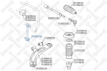 Bieleta stabilizator Stellox 56-06970-SX