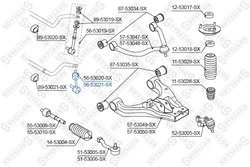BIELETA STABILIZATOR STELLOX 56-53021-SX - Compatibil cu KIA