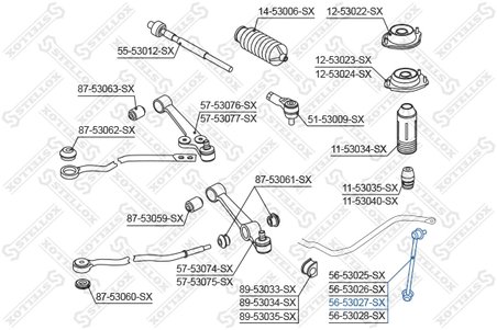 Bieleta stabilizator Stellox 56-53027-SX