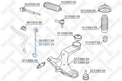 Bieleta stabilizator Stellox 56-53031-SX