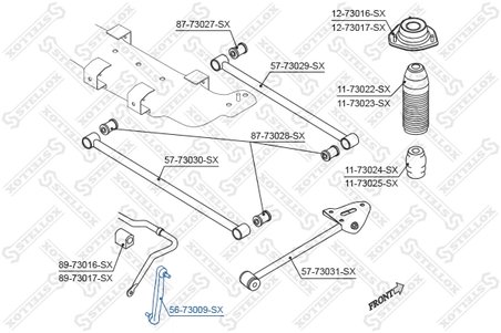 Bieleta stabilizator Stellox 56-73009-SX