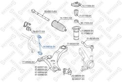 BIELETA STABILIZATOR STELLOX 56-98019-SX - Compatibil cu LEXUS, TOYOTA, TOYOTA (GAC)