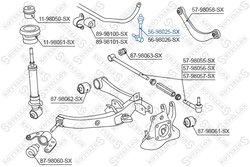 BIELETA STABILIZATOR STELLOX 56-98025-SX - Compatibil cu LEXUS, TOYOTA, TOYOTA (GAC)