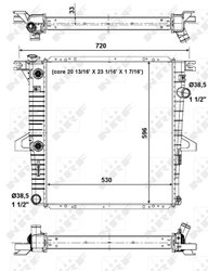 Radiator racire motor NRF 56033