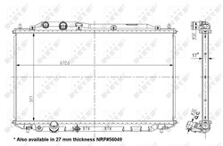 RADIATOR RACIRE MOTOR NRF 56050 - Compatibil cu HONDA