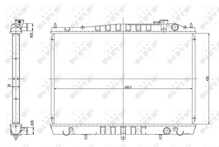 Radiator racire motor NRF 56086