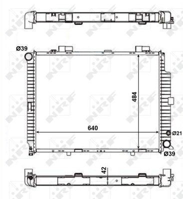 Radiator racire motor NRF 56139