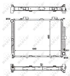 RADIATOR RACIRE MOTOR NRF 56140 - Compatibil cu MERCEDES-BENZ